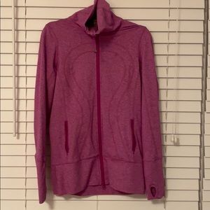 Pink/lavender lulu full zip jacket